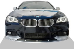 Body Kit » Plastik - BMW F10 5 Serisi Ön Lip Piano Black ABS 2010-2017 Arası