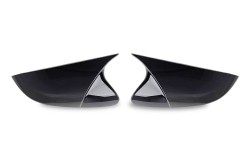 Body Kit » Plastik - Fiat Fiorino Yarasa Batman Ayna Kapağı Piano Black 2008-2022 Arası