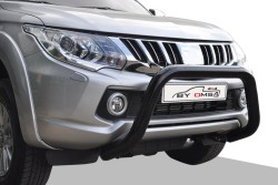 Ön Korumalar - OMSA Mitsubishi L200 Pars Ön Koruma Çap:76 Siyah 2019 ve Sonrası