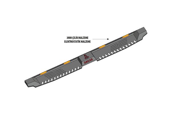 OMSA Nissan Navara Dakar Yan Basamak Siyah V2 Ledli 2006-2015 Arası