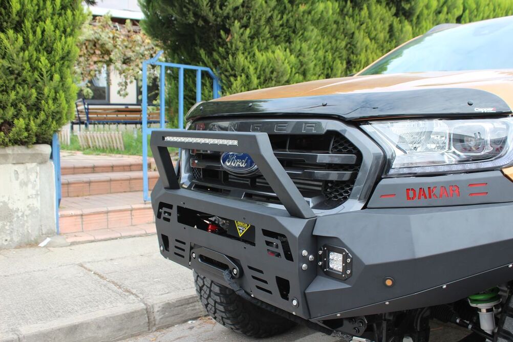 OMSA Ford Ranger Dakar Çelik Ön Tampon Sensörlü-Sensörsüz 2015-2022 Arası