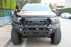 OMSA Ford Ranger Dakar Çelik Ön Tampon Sensörlü-Sensörsüz 2015-2022 Arası - Thumbnail