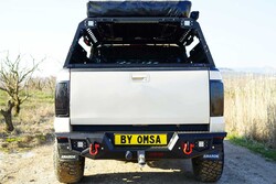 OMSA Ford Ranger Dakar V2 Çelik Arka Tampon Ledli Sensörlü-Sensörsüz 2011-2022 Arası - Thumbnail