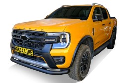 Ön Korumalar - OMSA Ford Ranger Texas Ön Alt Koruma Çap:76 Siyah 2022 ve Sonrası