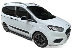 Yan Basamak - OMSA Ford Tourneo Courier Dot Line Yan Basamak Siyah 2018-2023 Arası