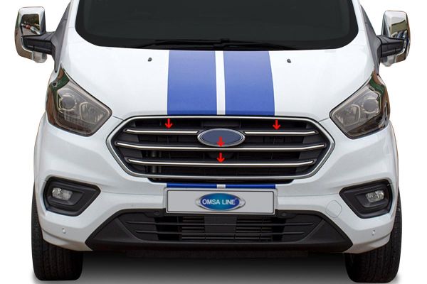 OMSA Ford Tourneo Custom VAN Krom Ön Panjur 4 Parça 2018-2023 Arası