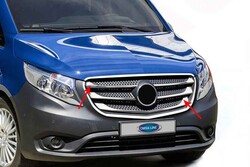 Krom Aksesuar » Omsa - OMSA Mercedes Vito W447 Krom Ön Panjur 5 Parça 2019-2024 Arası