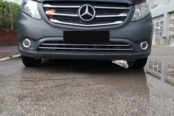 Krom Aksesuar » Omsa - OMSA Mercedes Vito W447 Krom Ön Tampon Çıtası 2 Parça 2014-2024 Arası