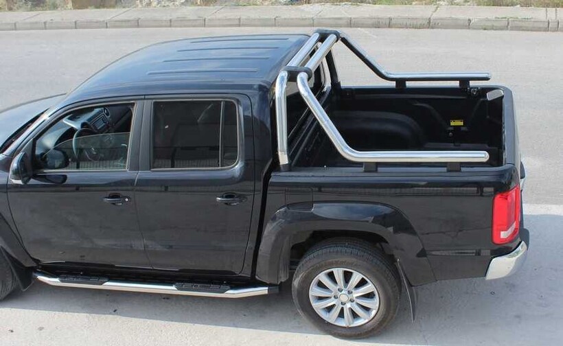 OMSA Mitsubishi L200 Kobra Roll Bar Çap:76 Krom 2007-2015 Arası - Thumbnail