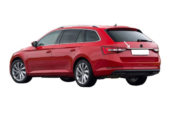 OMSA Skoda Superb 3 SW Krom Bagaj Çıtası Plaka Üstü 2015-2023 Arası