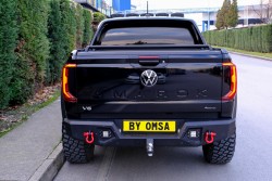 OMSA VW Amarok Dakar V2 Çelik Arka Tampon Ledli Kör Nokta Sistemi Özel Tasarım 2022 ve Sonrası - Thumbnail