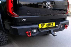 OMSA VW Amarok Dakar V2 Çelik Arka Tampon Ledli Kör Nokta Sistemi Özel Tasarım 2022 ve Sonrası - Thumbnail