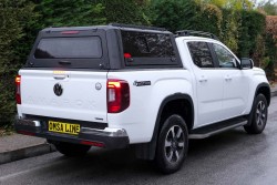 Pick-Up Cabin - OMSA VW Amarok Omcap Camlı Kabin Paslanmaz Çelik Sürgülü Yan Camlar 2022 ve Sonrası