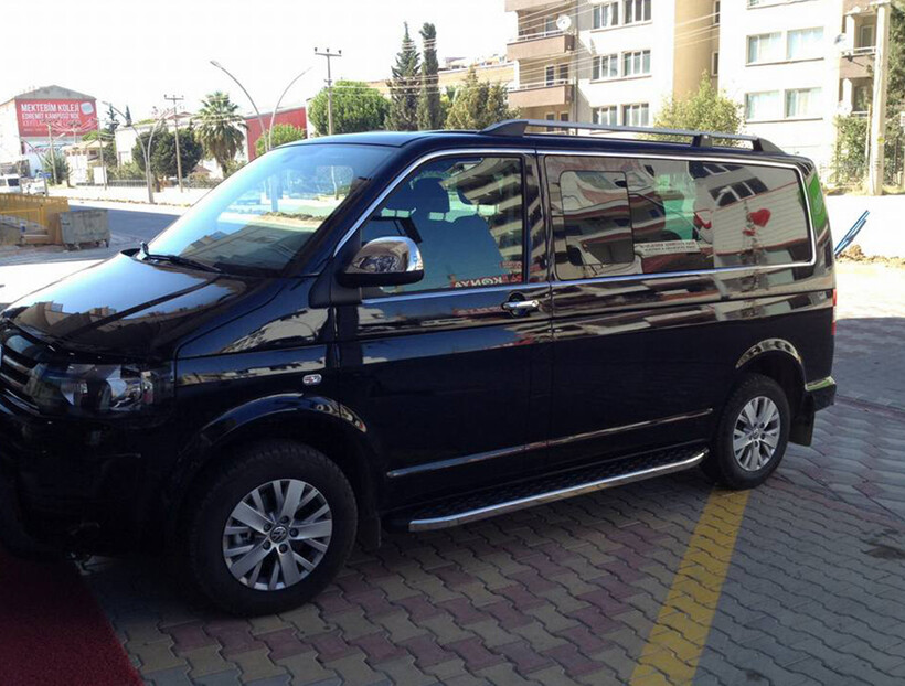 OMSA VW T6.1 Caravelle Krom Cam Çerçevesi 14 Parça Tek Sürgü Uzun Şase 2020-2023 Arası - Thumbnail