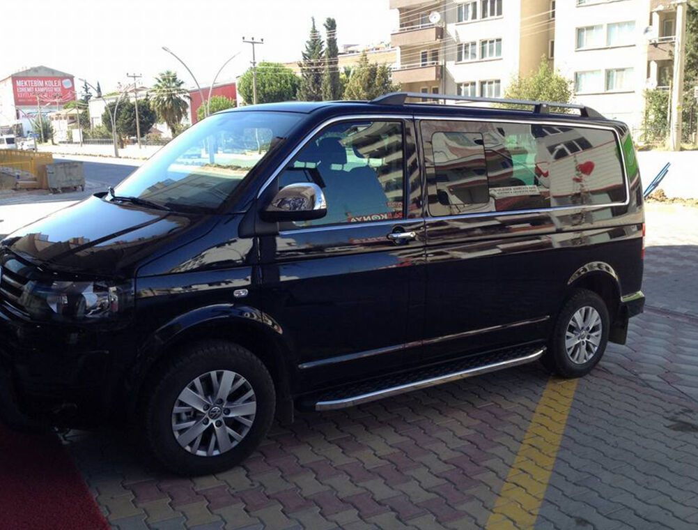 OMSA VW T6.1 Caravelle Krom Cam Çerçevesi 14 Parça Tek Sürgü Uzun Şase 2020-2023 Arası