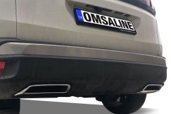 Krom Aksesuar » Omsa - Peugeot 3008 OEM Krom Egzoz Ucu 2 Parça 2016-2024 Arası