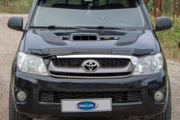 Toyota Hilux Ön Kaput Rüzgarlığı - Koruyucu Desenli Model 4mm 2006-2012 Arası